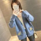 Lemon Print Cardigan