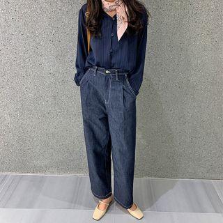 Unwashed Baggy-fit Jeans
