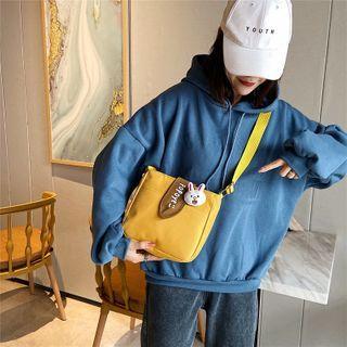 Contrast Color Canvas Crossbody Bag