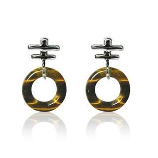 Yellow Tiger's Eye Earrings