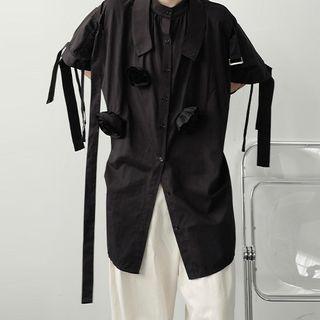 Strapped Short-sleeve Shirt