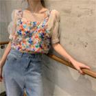 Floral Camisole Top / Short-sleeve Top