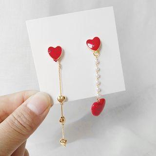 Asymmetrical Earrings  - As Shown In Figure