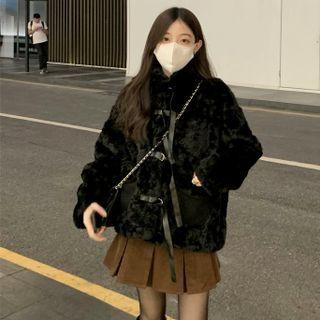 Fluffy Jacket Black - One Size