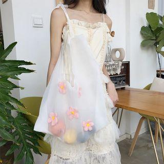 Flower Sheer Tote Bag