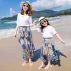 Family Matching Set: Short-sleeve T-shirt + Maxi Skirt