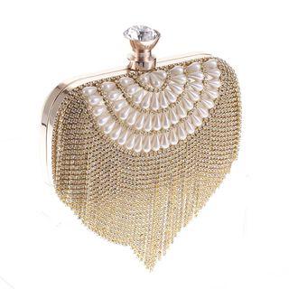 Fringed Pearl Clutch