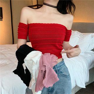 Boatneck Eyelet Tube Top