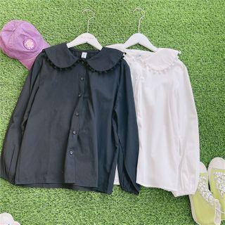 Bobble Trim Blouse