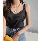 Spaghetti-strap Silky Camisole Top