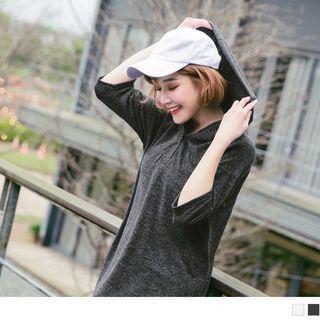 Short Sleeve Henley Hoodie