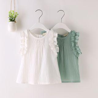 Sleeveless Crewneck Cotton Tank Top
