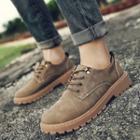 Stitch Detail Lace Up Desert Shoes