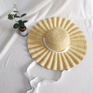 Strap Detail Straw Sun Hat