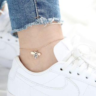 Alloy Bee Anklet As Shown In Figure - One Size