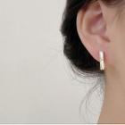 Bar Cat Eye Stone Alloy Earring 1 Pair - Gold - One Size