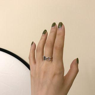 925 Sterling Open Ring K604 - Silver - One Size
