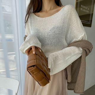 Scoop-neck Summer Sweater