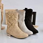 Bow Accent Short Boots