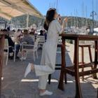 Elbow-sleeve Cropped Wide-leg Jumpsuit