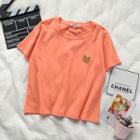 Short-sleeve Banana Embroidered T-shirt