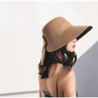 Bow Accent Boater Hat