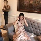 Embroidered Strawberry Floral Dress