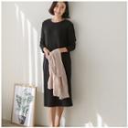 Round-neck Midi T-shirt Dress