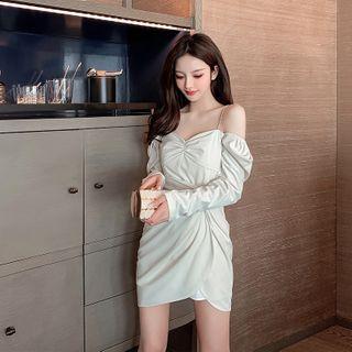 Fanny Pack Shoulder Asymmetrical Knotted Dress