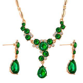 Crystal Pendant Necklace / Drop Earring