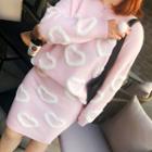Set: Heart Long-sleeve Top + Mini Skirt