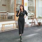 Belted Shirtwaist Jumpsuit