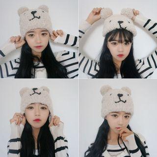 Embroidered Fleece Beanie