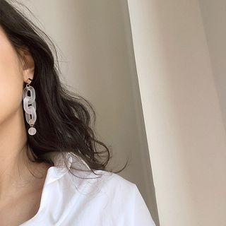 Frosted Earring As Shown In Figure - One Size