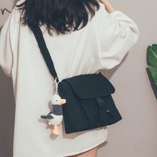 Flap Canvas Crossbody Bag / Bag Charms / Set