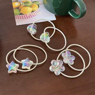 Set Of 2: Plastic Hair Tie (various Designs)