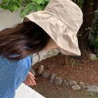 Ruched Cotton Sun Hat