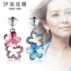 Swarovski Elements Crystal Flower Drop Earrings