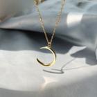 Moon Pendant 925 Sterling Silver Necklace