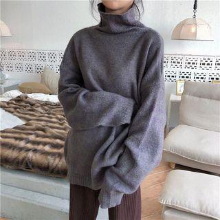 Turtleneck Boxy Sweater