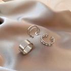 Set Of 3 : Alloy Open Ring