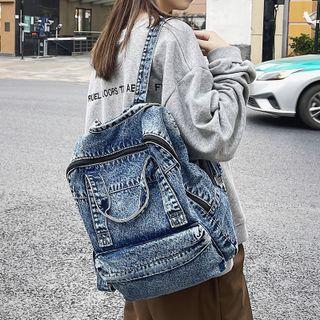 Denim Backpack Blue - One Size