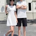 Couple Matching Short-sleeve Polo Shirt / Shorts / Dress
