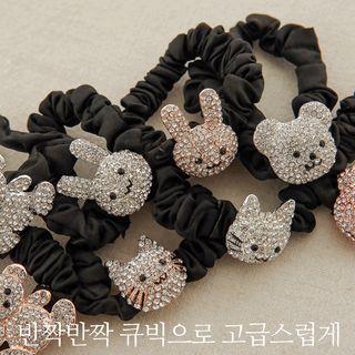 Rhinestone Scrunchy Hair Tie In 4 Types
