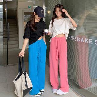 High Waist Wide Leg Pants / T-shirt