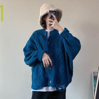 Loose-fit Cable Cardigan
