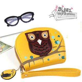 Faux Leather Owl Coin Purse