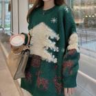 Sequined Christmas Tree Sweater