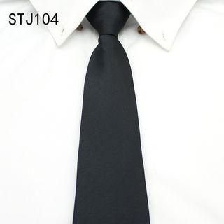 Pre-tied Plain Neck Tie (8cm) Stj104 - One Size