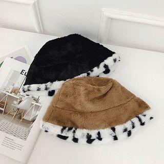 Set: Fluffy Bucket Hat + Scarf
